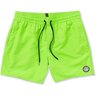 Volcom Lido Solid Trunk 16 Electric Green - Badeshorts Volcom Lido Solid Trunk 16 Electric Green - Badeshorts