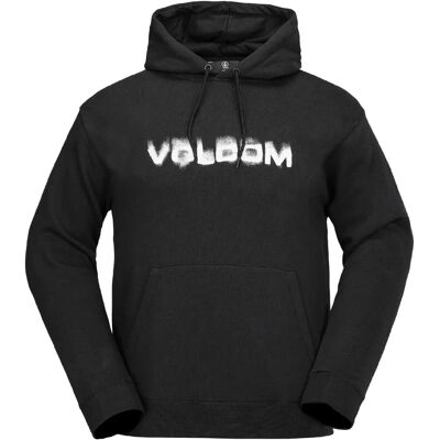 Felpa con Cappuccio Essential di Volcom - Nera - Unisex Felpa con Cappuccio Essential di Volcom - Nera - Unisex