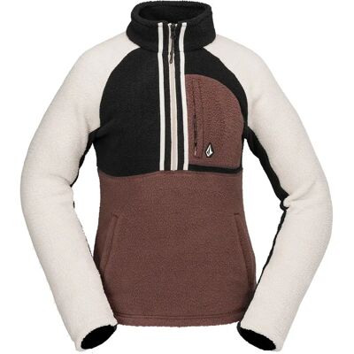 Volcom Demi Half Zip - Mahogany - Nainen - Collegehuppari Volcom Demi Half Zip - Mahogany - Nainen - Collegehuppari