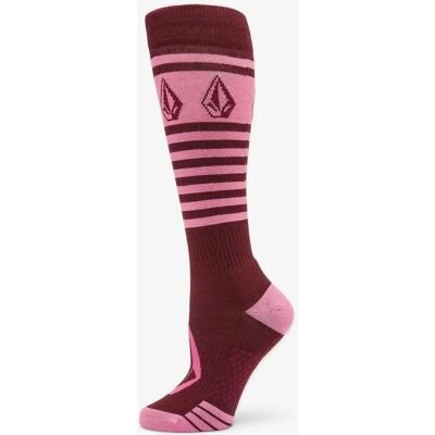 Volcom Striker Wool Blend Otc Sock - Burgundy - Kvinna Volcom Striker Wool Blend Otc Sock - Burgundy - Kvinna
