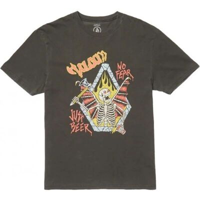 Volcom - Just Beer Black - T-Shirt - Schwarz - L - 100% Baumwoll Jersey Volcom - Just Beer Black - T-Shirt - Schwarz - L - 100% Baumwoll Jersey