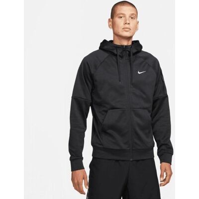 Sweat à capuche zippé Nike Therma-FIT pour homme - Noir et Blanc - Publicité Sweat à capuche zippé Nike Therma-FIT pour homme - Noir et Blanc - Publicité