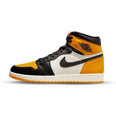 Nike Jordan 1 Retro High Og Yellow Toe - Sort - Sneakers Nike Jordan 1 Retro High Og Yellow Toe - Sort - Sneakers