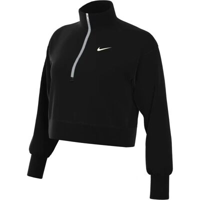Nike Sportswear Phoenix Fleece Damen 1/2-Zip Cropped Sweatshirt (DQ5767) - schwarz/segelschiff Nike Sportswear Phoenix Fleece Damen 1/2-Zip Cropped Sweatshirt (DQ5767) - schwarz/segelschiff