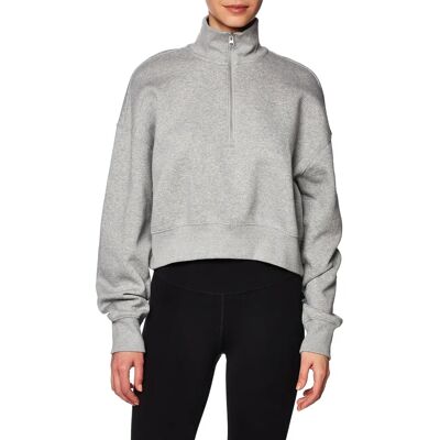 Nike Pheonix QZ Ld41 - Damen - Grau - Sweatshirt Nike Pheonix QZ Ld41 - Damen - Grau - Sweatshirt