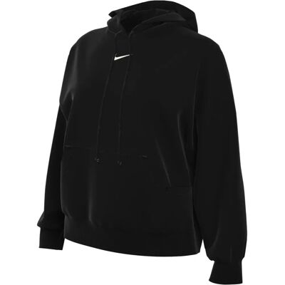 Nike Oversize Bluza z kapturem Czarny/Biały - Dla Kobiet Nike Oversize Bluza z kapturem Czarny/Biały - Dla Kobiet