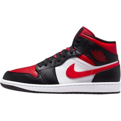 Nike Jordan 1 Mid Black Fire Red - Αθλητικά Nike Jordan 1 Mid Black Fire Red - Αθλητικά