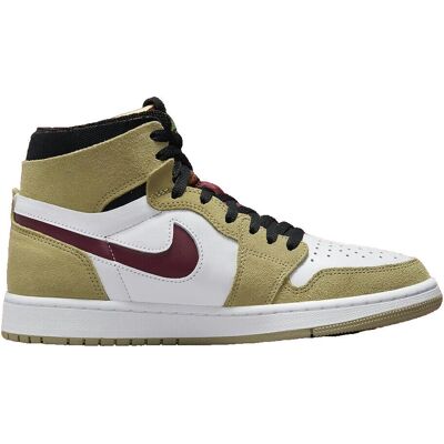Nike Air Jordan 1 Zoom CT0978203 Oliwkowe/Black/Burgundia - Buty Nike Air Jordan 1 Zoom CT0978203 Oliwkowe/Black/Burgundia - Buty