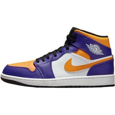 Nike Air Jordan 1 MID Los Angeles Lakers - Sko Nike Air Jordan 1 MID Los Angeles Lakers - Sko