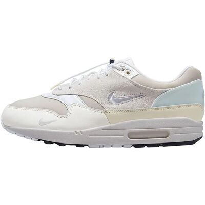 Nike Air Max 1 Premium - Bianco - Pelle e Tessuto - Classico - Scarpe da Ginnastica Nike Air Max 1 Premium - Bianco - Pelle e Tessuto - Classico - Scarpe da Ginnastica