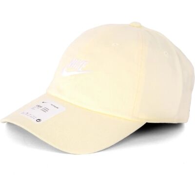 Nike Beige Unisex Cap - Modell H86 Futura Wash - Cap, Weiß, Einheitsgröße Nike Beige Unisex Cap - Modell H86 Futura Wash - Cap, Weiß, Einheitsgröße