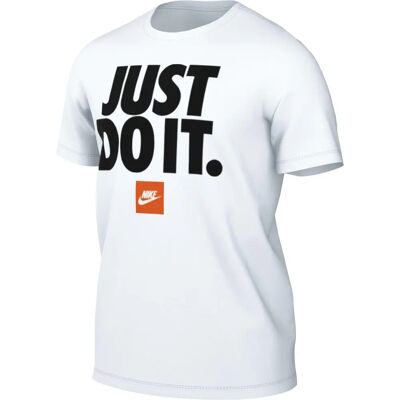 Biała Koszulka Nike z Krótkim Rękawem - Wiosna/Lato Biała Koszulka Nike z Krótkim Rękawem - Wiosna/Lato