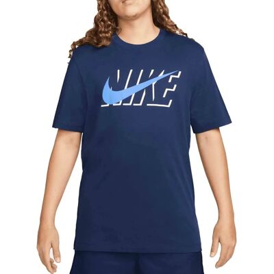 Nike Heren Marineblauwe Sportswear T-shirt - DZ3276 - Korte Mouwen, Ademend Nike Heren Marineblauwe Sportswear T-shirt - DZ3276 - Korte Mouwen, Ademend