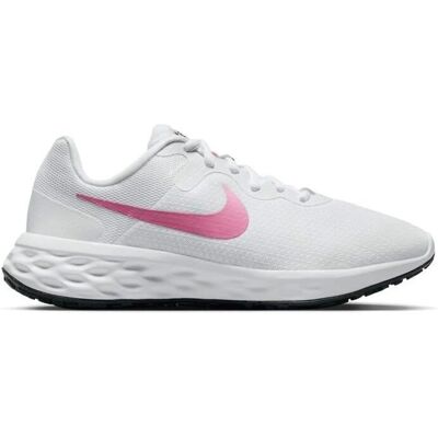 Nike Revolution 6 DC3729103 Weiße/Pinke Laufschuhe - Schuhe Nike Revolution 6 DC3729103 Weiße/Pinke Laufschuhe - Schuhe