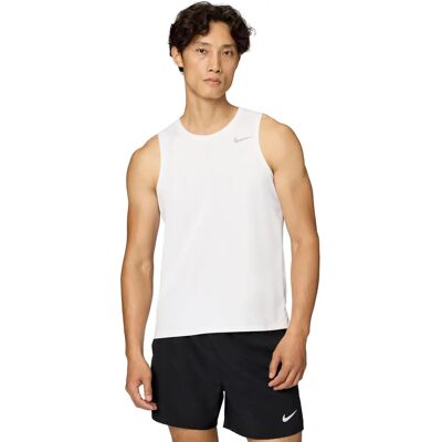 Canotta da corsa Nike Miler - Bianco/Silver Canotta da corsa Nike Miler - Bianco/Silver