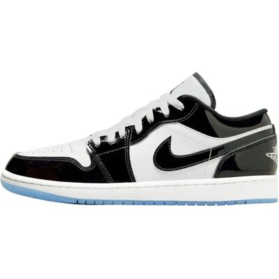 Nike Jordan 1 Low Se Concord - Læder, Sort - Sneakers Nike Jordan 1 Low Se Concord - Læder, Sort - Sneakers