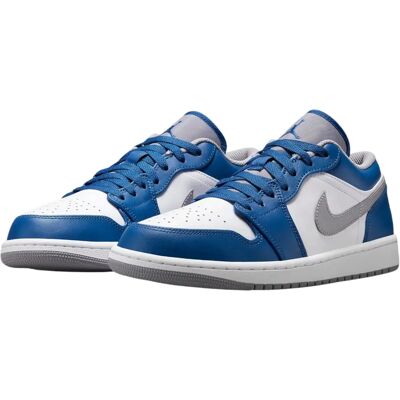Nike Jordan 1 Low True Blue - Blå - Læder - UK 11 - Sko Nike Jordan 1 Low True Blue - Blå - Læder - UK 11 - Sko