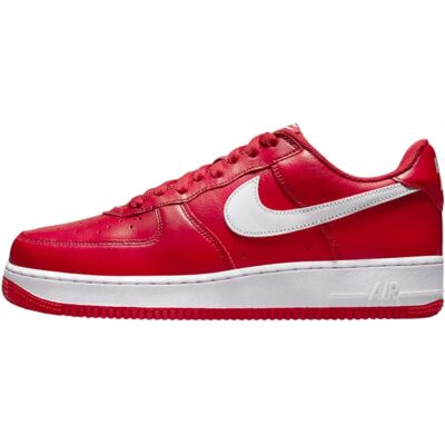 Nike Air Force 1 Low Retro Qs Baskets Rouge/Blanc - Publicité Nike Air Force 1 Low Retro Qs Baskets Rouge/Blanc - Publicité