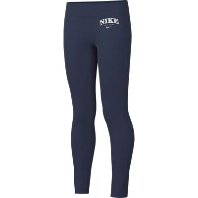 Nike Pantaloni pentru Copii Albastru Închis cu Talie Înaltă - Pantaloni Nike Pantaloni pentru Copii Albastru Închis cu Talie Înaltă - Pantaloni