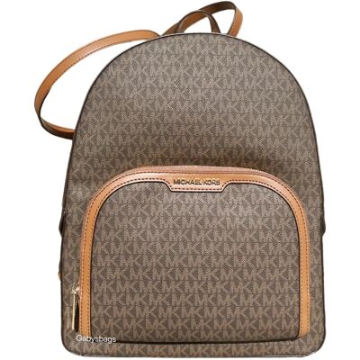 Sac à dos logo large Michael Kors Jet Set - Marron - Publicité Sac à dos logo large Michael Kors Jet Set - Marron - Publicité