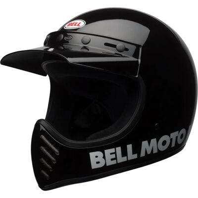 Casco de Motocross Bell Moto-3 Clásico - Negro - XL Casco de Motocross Bell Moto-3 Clásico - Negro - XL