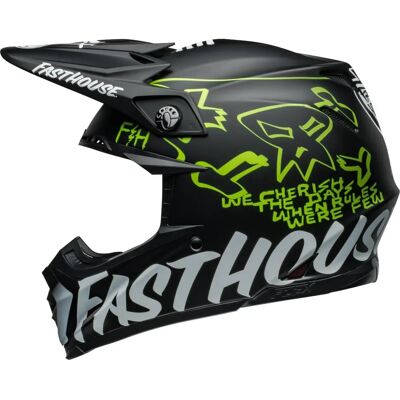 Bell Moto-9S Flex - Fasthouse negro mate/amarillo Bell Moto-9S Flex - Fasthouse negro mate/amarillo
