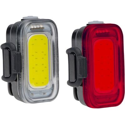 Blackburn Fahrradbeleuchtungsset mit Front & Rücklicht - COB LED, 110 Lumen Blackburn Fahrradbeleuchtungsset mit Front & Rücklicht - COB LED, 110 Lumen