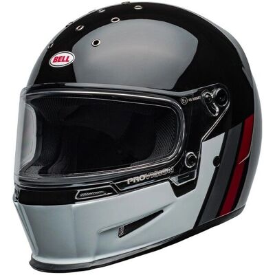 Casco Integral Bell Eliminator - Negro Blanco - M - Rendimiento Calle Casco Integral Bell Eliminator - Negro Blanco - M - Rendimiento Calle
