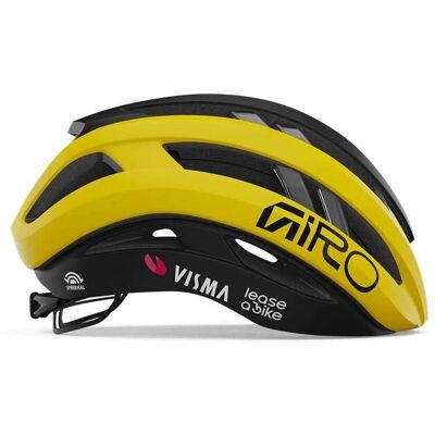 Casque Aries Sphérique Giro - Édition Limitée Visma Team - Publicité Casque Aries Sphérique Giro - Édition Limitée Visma Team - Publicité