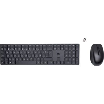 HP 650 Draadloze Toetsenbord en Muis Combo - Zwart Belgisch HP 650 Draadloze Toetsenbord en Muis Combo - Zwart Belgisch