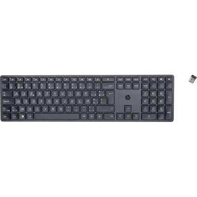 HP 450 Kabellose Tastatur - AZERTY - Schwarz - Programmierbar HP 450 Kabellose Tastatur - AZERTY - Schwarz - Programmierbar