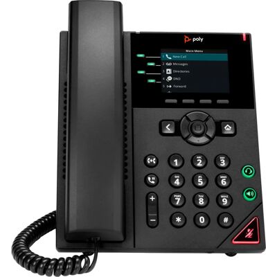 Poly VVX 250 - IP-telefon - 4 rader - Svart Poly VVX 250 - IP-telefon - 4 rader - Svart