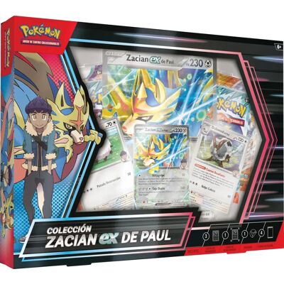 Collection Pokémon Zacian EX Holographique de Paul - Jeu de Cartes - Publicité Collection Pokémon Zacian EX Holographique de Paul - Jeu de Cartes - Publicité
