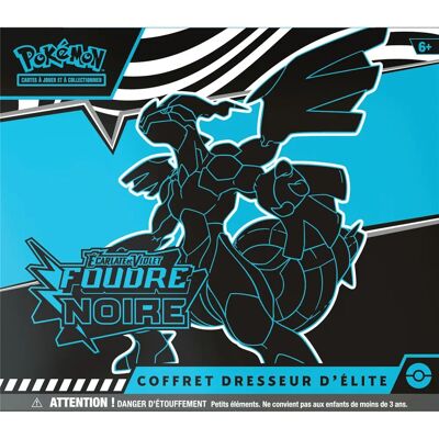 Pokémon : Boîte d'Entraîneur Élite Scarlet & Violet - Fulgures Noires - Jeu de Cartes à Collectionner - Publicité Pokémon : Boîte d'Entraîneur Élite Scarlet & Violet - Fulgures Noires - Jeu de Cartes à Collectionner - Publicité