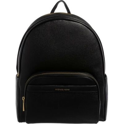 Sac à Dos En Cuir Michael Kors Large - Plusieurs Compartiments - Bretelles Réglables - Détails en Or - Fermeture Éclair - Femmes Sac à Dos En Cuir Michael Kors Large - Plusieurs Compartiments - Bretelles Réglables - Détails en Or - Fermeture Éclair - Femmes