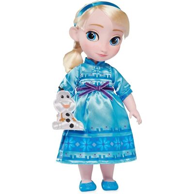 Disney Elsa Doll - 16 Inch, Satin Dress, Olaf Included Disney Elsa Doll - 16 Inch, Satin Dress, Olaf Included