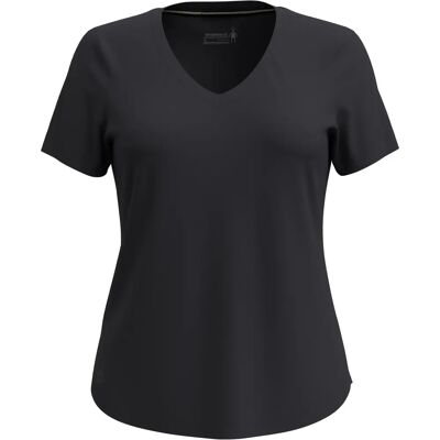 Smartwool Dam Active Ultralite V-Neck Kortärmad - Svart Smartwool Dam Active Ultralite V-Neck Kortärmad - Svart
