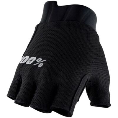 100% Exceeda Womens Fingerless Gloves - Black - XL 100% Exceeda Womens Fingerless Gloves - Black - XL