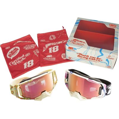 Gafas Motocross 100% Armega Jett Lawrence Donut Paquete doble Gafas Motocross 100% Armega Jett Lawrence Donut Paquete doble