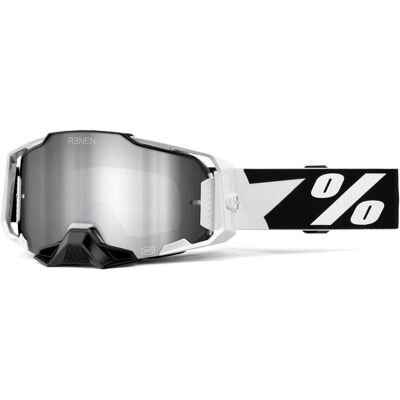 Gafas de Motocross 100% - USA ARMEGA Renen Plata Plexiglás Gafas de Motocross 100% - USA ARMEGA Renen Plata Plexiglás