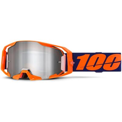 100% Motocross-Brille Neon Orange Stoßfest - Motocrossbrille 100% Motocross-Brille Neon Orange Stoßfest - Motocrossbrille