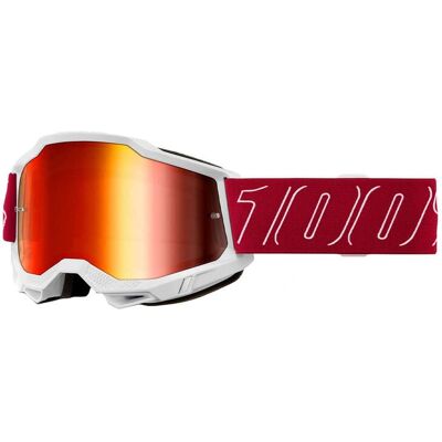 Maschera cross 100% Accuri 2 Redline - Iridio Rosso Maschera cross 100% Accuri 2 Redline - Iridio Rosso