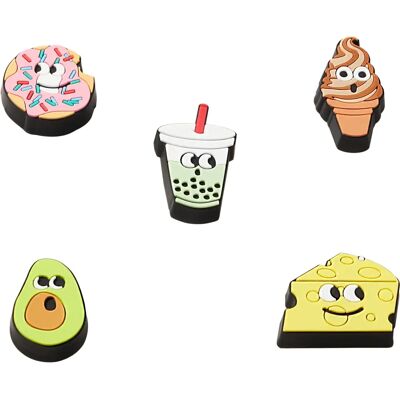 Crocs Food Friends - 5 Pack - Light Plus - Unisex Dekoration Crocs Food Friends - 5 Pack - Light Plus - Unisex Dekoration