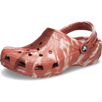 Crocs Classiques Marbrés - Marron/Rouille - Chaussures Décontractées - Publicité Crocs Classiques Marbrés - Marron/Rouille - Chaussures Décontractées - Publicité