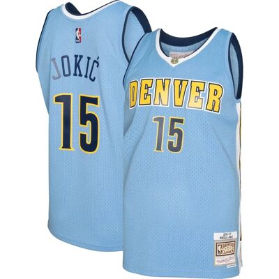 Maillot Nikola Jokic Denver Nuggets - Bleu - Taille L - NBA - Publicité Maillot Nikola Jokic Denver Nuggets - Bleu - Taille L - NBA - Publicité