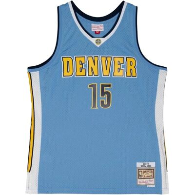 Maillot Mitchell & Ness Denver Nuggets Nikola Jokic - Bleu - M - Basketball - Publicité Maillot Mitchell & Ness Denver Nuggets Nikola Jokic - Bleu - M - Basketball - Publicité