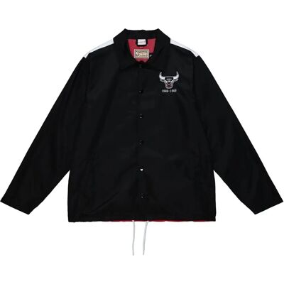 Mitchell & Ness Giacca Allenatore Bulls 1968-69 Nera Mitchell & Ness Giacca Allenatore Bulls 1968-69 Nera