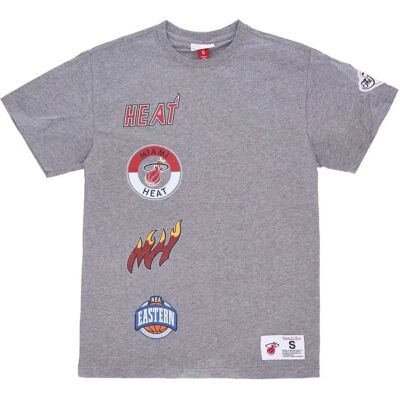 Mitchell & Ness - HOMETOWN CITY Miami Heat Grijs S - Shirt Mitchell & Ness - HOMETOWN CITY Miami Heat Grijs S - Shirt