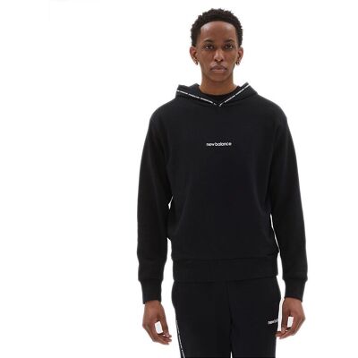 Hanorac cu glugă New Balance MT23516BK - French Terry Fleece - Negru Hanorac cu glugă New Balance MT23516BK - French Terry Fleece - Negru