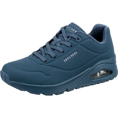 Skechers Unostand ON Air 73690BLU Sapatos Femininos Azul o Ano Todo Skechers Unostand ON Air 73690BLU Sapatos Femininos Azul o Ano Todo